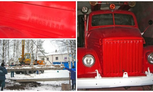 В Кировской области установят памятник пожарной ретро-машине