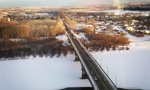 Пятница в Кирове: вид на город с 18 этажа и зимние узоры