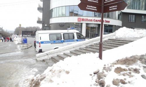 В Кирове оцепили отель «Хилтон»: полицейские искали подозрительный предмет