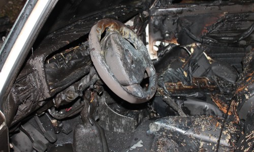 В Кировской области во время стоянки полностью сгорел ВАЗ