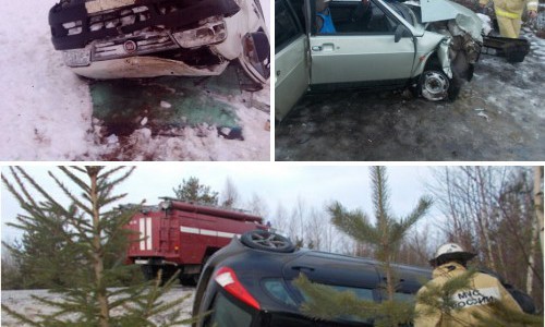 В Кировской области за четыре часа перевернулись три машины