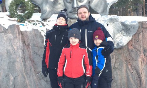 Никита Белых проводит новогодние каникулы с сыновьями