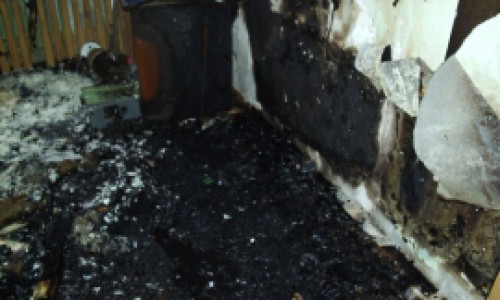 В Кировской области сгорел гараж с иномаркой внутри