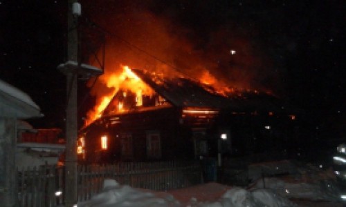 Пожар в Яранском районе: дом сгорел дотла