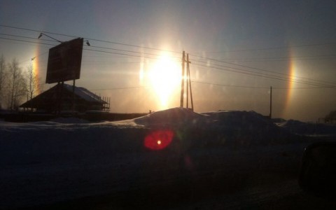 Удивительное природное явление вновь порадовало кировчан