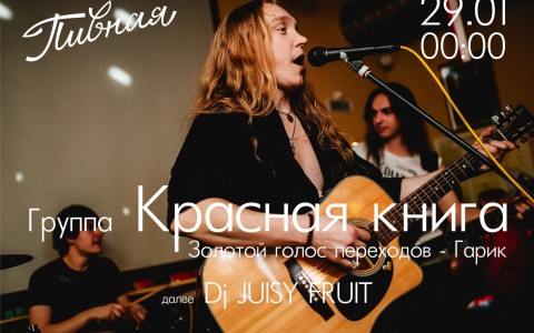 Отчаянная ночь каверов: концерт группы "Красная книга" в "Пивная Бар"