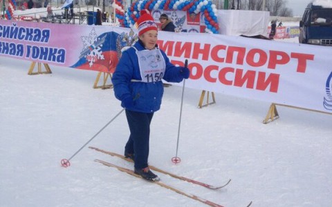 На «Лыжню России - 2016» вышла 90-летняя кировчанка