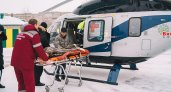 В Кировской области с помощью вертолета санавиации спасли жизнь мужчине