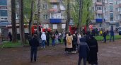 В Кирово-Чепецке загорелся пятиэтажный жилой дом: видео