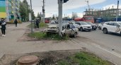 В Кирове водитель не справился с управлением и врезался в столб