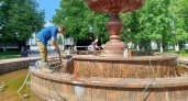 Фонтан на Театральной площади закрыли на ремонт