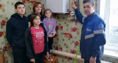 В поселке Нема Кировской области газифицировано домовладение многодетной семьи