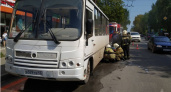 В Кирове на Щорса загорелся движущийся автобус