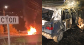 В Кирове на улице Луганской загорелась Volkswagen Golf