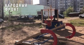 В Кирове обнаружили опасную детскую площадку на улице Солнечной: местные жители бьют тревогу