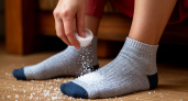 Соду берем пачками: засыпаем ее в носки - простое действие принесет отличный результат