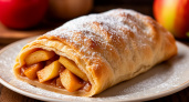 Без теста и всего за 15 минут: хрустящий штрудель с яблоками и корицей из лаваша