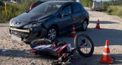 Два подростка на мотоцикле попали в ДТП под Кировом: за рулем была бесправница