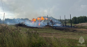 Грозовой разряд спровоцировал пожар на сельхозпредприятии в Слободском районе 14 августа 2025