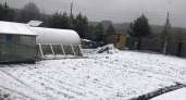 "Заснеженные ели, побелевшие грядки и теплицы": жители Кировской области делятся снимками первого снега
