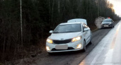 Ford протаранил Kia на Советском тракте под Кировом, пострадала женщина