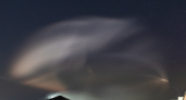 Кировчане стали свидетелями "космической медузы" на фоне полярного сияния