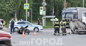 В Кирове страшная авария с мотоциклистом на улице Московской попала на видео