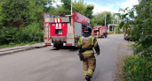 В Омутнинске один человек пострадал при сильном пожаре во дворе
