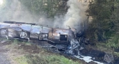 Фура вспыхнула во время движения на трассе в Юрьянском районе