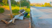 В Кирово-Чепецке уничтоживший светофор водитель объявлен в розыск