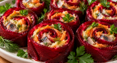 «Шуба» отдыхает: кручу свекольные розочки с селёдкой — подача 10/10, вкус 20/10