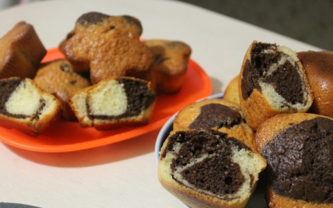 "Зебрики": новый рецепт кексов