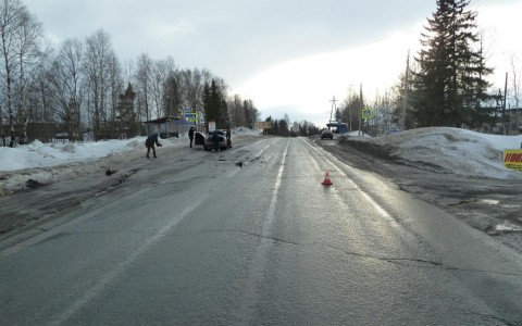 В Кировской области столкнулись две иномарки: пострадала 18-летняя пассажирка Audi A4