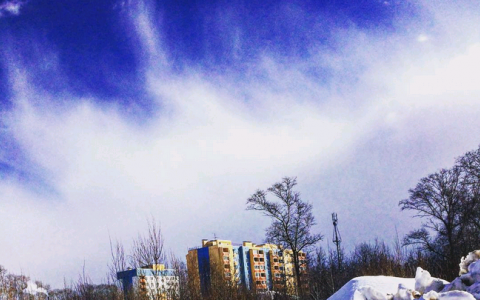 Понедельник в Кирове: сказочное небо и отличный солнечный день в городе