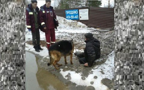 У Нового моста мужчина сломал ногу: он долго сидел у дороги, и никто ему не помог