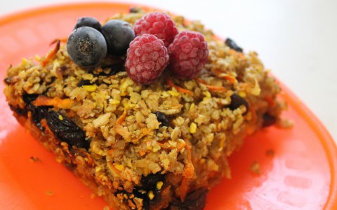 Постный десерт: запеканка из моркови со злаками