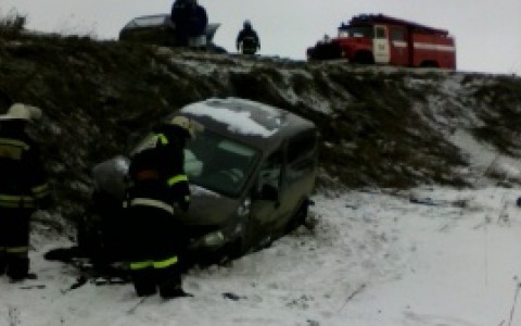 В Кировской области легковушка съехала в кювет