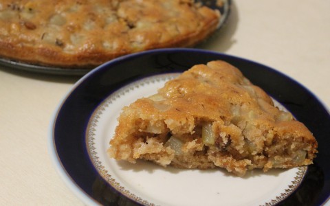 Постный рецепт: грушево-медовый пирог