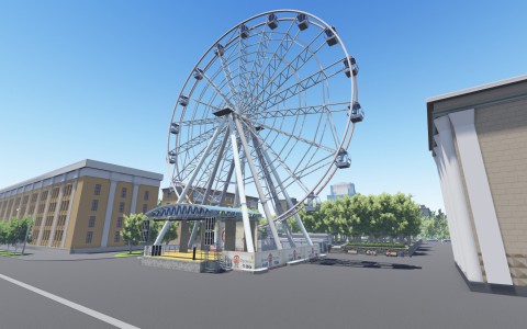 Стало известно сколько будет стоить билет на колесо обозрения на Театральной площади