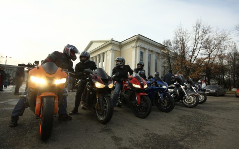 В Кирове на Театральной площади освятят мотоциклы байкеров