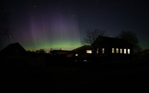 Фото: в Кировской области наблюдали полярное сияние