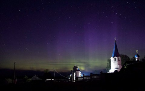 В Кирове и области наблюдали полярное сияние