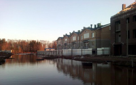 В Кирове затопило новый микрорайон Новое Сергеево