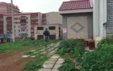 Видео: в Кирове вор пытался обхитрить полицейских, спрятавшись от них в кустах