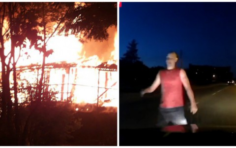 Что обсуждают в Кирове: пожар в Коминтерне и неадекватный мужчина на трассе