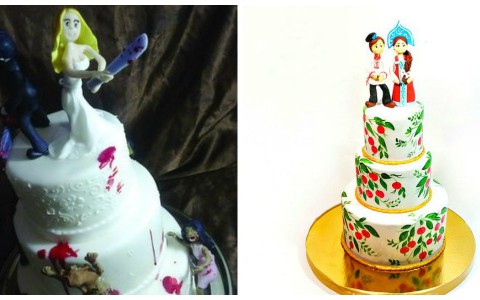 Топ необычных свадебных тортов: зомби-апокалипсис и русско-народный стиль