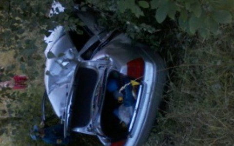 В Оричах в кювет слетел Volkswagen Jetta