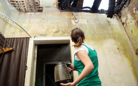 Пострадавших от пожара в здании пожарной части переселили в центр города