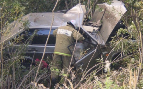 В Кировской области  «Лада» улетела в кювет
