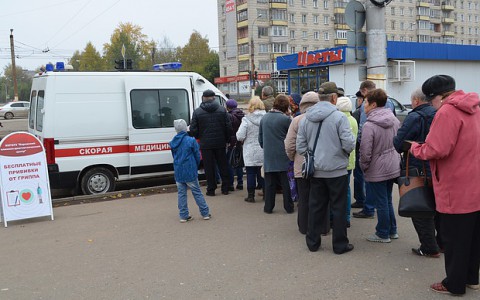 Кировчане смогут бесплатно привиться от гриппа на площади